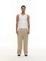 Sweats Collective Pleated Pant Sand (1)