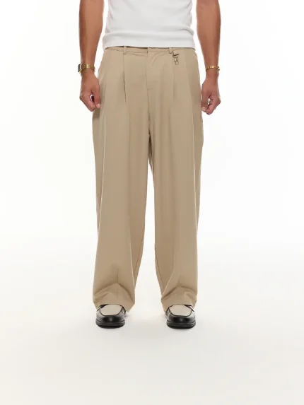 Sweats Collective Pleated Pant Sand (7)