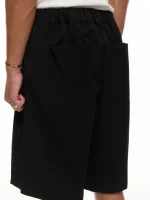 Sweats Collective Pleated Shorts Black (3)