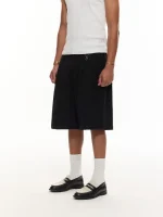 Sweats Collective Pleated Shorts Black (5)