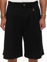 Sweats Collective Pleated Shorts Black (6)