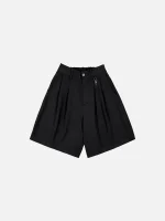 Sweats Collective Pleated Shorts Black (9)