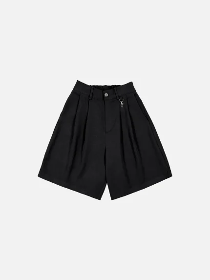 Sweats Collective Pleated Shorts Black (9)
