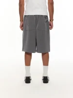 Sweats Collective Pleated Shorts Grey (1)