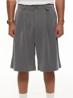 Sweats Collective Pleated Shorts Grey (5)