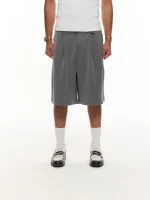 Sweats Collective Pleated Shorts Grey (8)