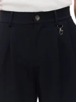 Sweats Collective Pleated Shorts Navy (1)