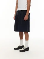 Sweats Collective Pleated Shorts Navy (6)