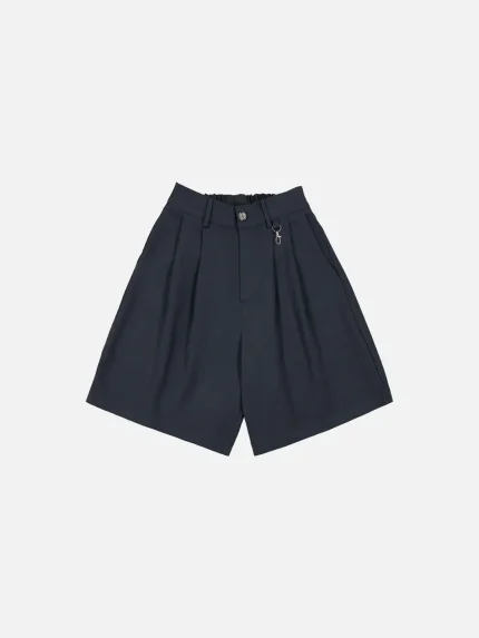 Sweats Collective Pleated Shorts Navy (9)
