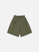 Sweats Collective Pleated Shorts Olive (2)