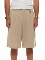 Sweats Collective Pleated Shorts Sand (4)