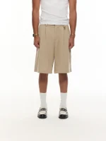 Sweats Collective Pleated Shorts Sand (7)