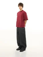 Sweats Collective Signature Blank T Shirt Burgundy (2)