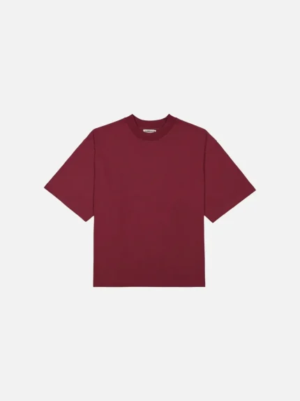 Sweats Collective Signature Blank T Shirt Burgundy (6)