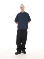 Sweats Collective Signature Blank T Shirt Navy (2)