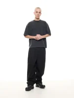Sweats Collective Signature Blank T Shirt Washed Black (2)
