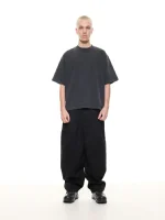 Sweats Collective Signature Blank T Shirt Washed Black (4)